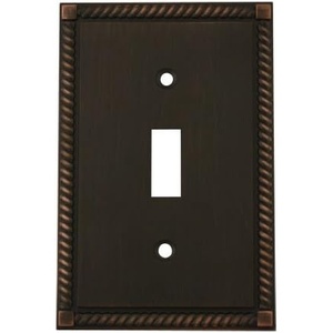 image:imageCosmas 88544ORB Oil Rubbed Bronze Single Toggle Switch Plate Switchplate CoverOil Rubbed Bronze