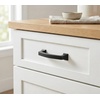 image:imageCosmas 7553FB Flat Black Contemporary Cabinet Hardware Handle Pull  3 Inch 76mm Hole Centers