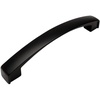 image:image10 Pack  Cosmas 616128FB Flat Black Modern Cabinet Hardware Arch Handle Pull  5 Inch 128mm Hole Centers