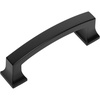 image:imageCosmas 10 Pack 7553FB Flat Black Contemporary Cabinet Hardware Handle Pull  3 Inch 76mm Hole Centers
