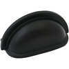 image:imageCosmas 4310FB Flat Black Cabinet Hardware Bin Cup Drawer Handle Pull  3 Inch 76mm Hole Centers