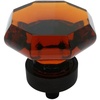 image:imageCosmas 5 Pack 5268ORBA Oil Rubbed Bronze Cabinet Hardware Knob with Amber Glass  1516 Diameter5