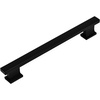 image:imageCosmas 5 Pack 702160FB Flat Black Contemporary Cabinet Hardware Handle Pull  6516 Inch 160mm Hole Centers