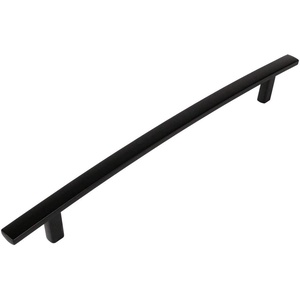 image:image10 Pack  Cosmas 2363224FB Flat Black Subtle Arch Cabinet Hardware Handle Pull  878 Inch 224mm Hole Centers