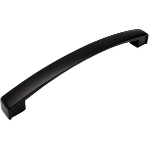 image:image10 Pack  Cosmas 616160FB Flat Black Modern Cabinet Hardware Arch Handle Pull  6516 Inch 160mm Hole Centers