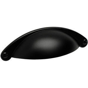 image:image25 Pack  Cosmas 4198FB Flat Black Cabinet Hardware Bin Cup Drawer Handle Pull  212 Inch 64mm Hole Centers