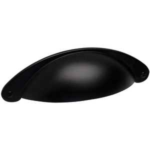 image:image25 Pack  Cosmas 4199FB Flat Black Cabinet Hardware Bin Cup Drawer Handle Pull  3 Inch 76mm Hole Centers