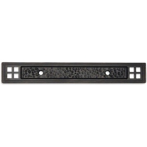 image:imageCosmas 10 Pack 10554ORB Oil Rubbed Bronze Hammered Cabinet Handle Pull Backplate Back Plate Hardware  3 Inch Hole Centers