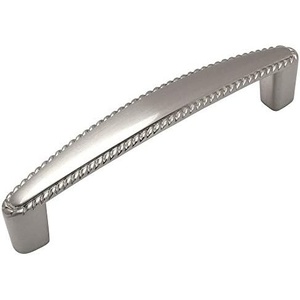 image:imageCosmas 10 Pack 4111SN Satin Nickel RopeScroll Cabinet Hardware Handle Pull  334 Inch 96mm Hole Centers