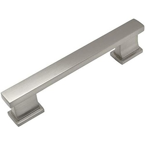 image:imageCosmas 10 Pack 7024SN Satin Nickel Contemporary Cabinet Hardware Handle Pull  4 Inch Hole Centers