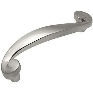 image:imageCosmas 10 Pack 774SN Satin Nickel Cabinet Hardware Swirl Handle Pull  3 Hole Centers