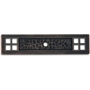 image:imageCosmas 10552ORB Oil Rubbed Bronze Hammered Cabinet Knob Backplate Back Plate