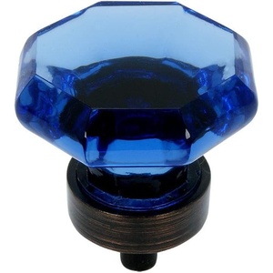 image:imageCosmas 20 Pack 5268ORBBL Oil Rubbed Bronze Cabinet Hardware Knob with Blue Glass  1516 Diameter