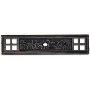image:imageCosmas 25 Pack 10552ORB Oil Rubbed Bronze Hammered Cabinet Knob Backplate Back Plate
