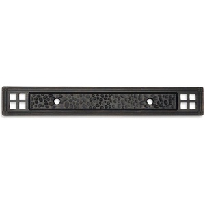 image:imageCosmas 25 Pack 10554ORB Oil Rubbed Bronze Hammered Cabinet Handle Pull Backplate Back Plate Hardware  3 Inch Hole Centers