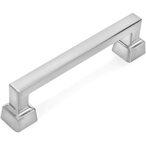 image:imageCosmas 5 Pack 148196SN Satin Nickel Contemporary Cabinet Hardware Handle Pull  334 Inch 96mm Hole Centers