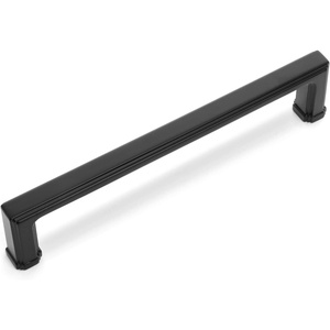 image:imageCosmas 5 Pack 1941128FB Flat Black Modern Cabinet Hardware Handle Pull  5 Inch 128mm Hole Centers