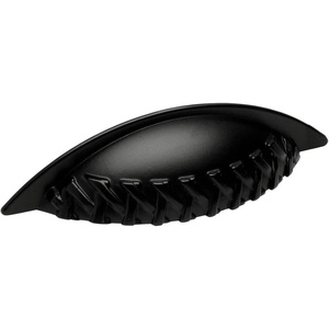 image:imageCosmas 5 Pack 7067FB Flat Black Braided Cabinet Hardware Bin Cup Drawer Handle Pull  3 Inch 76mm Hole Centers