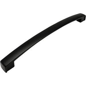 image:imageCosmas 616192FB Flat Black Modern Cabinet Hardware Arch Handle Pull  712 Inch 192mm Hole Centers