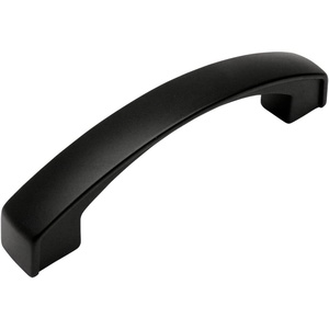 image:imageCosmas 61696FB Flat Black Modern Cabinet Hardware Arch Handle Pull  334 Inch 96mm Hole Centers